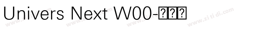 Univers Next W00字体转换